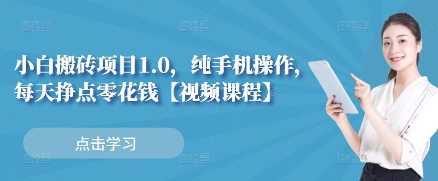 小白搬砖项目1.0，纯手机操作，每天兼职挣点零花钱-91搞钱