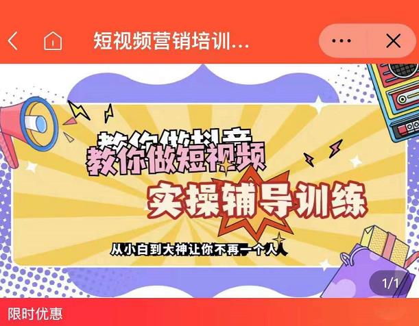 蕊总很忙·短视频营销培训实操课教你快速入门,教你做抖音短视频-91搞钱