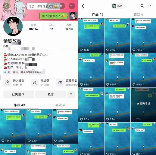 情感故事对话号教学,手机操作,吸粉能力超强的起号思路,值得学习-91搞钱