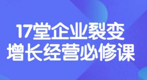 《盈利增长17堂必修课》企业裂变增长的经营智慧,带你了解增长的本质-91搞钱