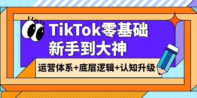 TikTok零基础新手到大神：运营体系+底层逻辑+认知升级（9节系列课）-91搞钱