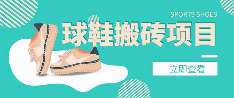 外面收费998的球鞋搬砖项目【详细教程+资源渠道】-91搞钱