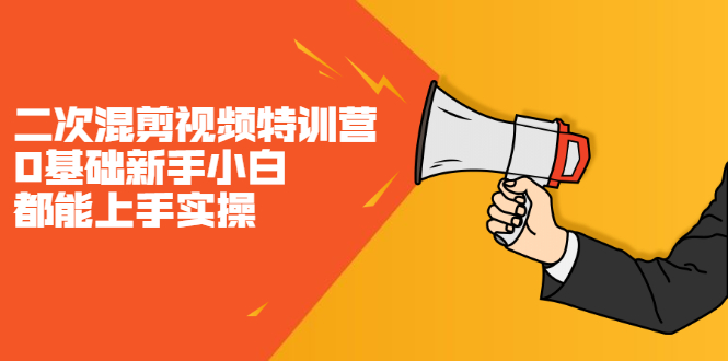 二次混剪视频特训营,0基础新手小白都能上手实操,两天开干-91搞钱