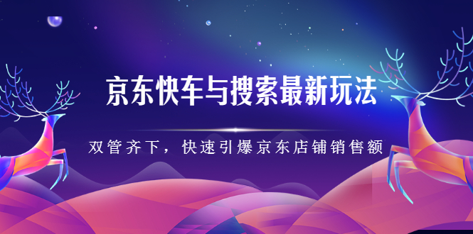 京东快车与搜索最新玩法,四个维度抢占红利,引爆京东平台-91搞钱