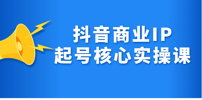 抖音商业IP起号核心实操课,带你玩转算法,流量,内容,架构,变现-91搞钱