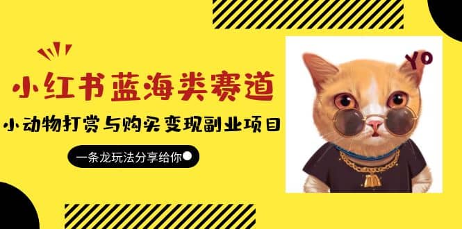 小红书蓝海类赛道：小动物打赏与购买变现副业项目，一条龙玩法分享给你-91搞钱