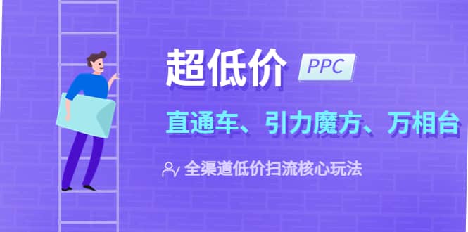 2023超低价·ppc—“直通车、引力魔方、万相台”全渠道·低价扫流核心玩法-91搞钱