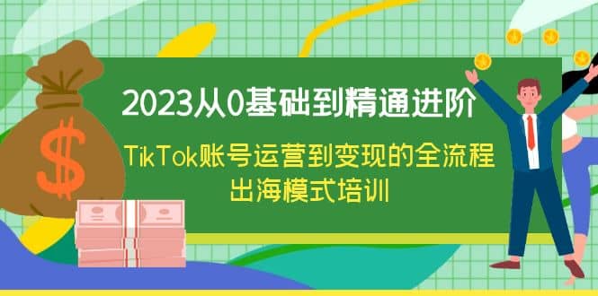 2023从0基础到精通进阶,TikTok账号运营到变现的全流程出海模式培训-91搞钱