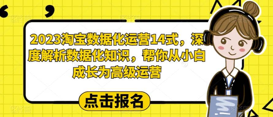 2023淘宝数据化-运营 14式，深度解析数据化知识，帮你从小白成长为高级运营-91搞钱