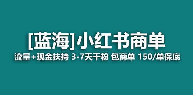 2023蓝海项目【小红书商单】流量+现金扶持，快速千粉，长期稳定，最强蓝海-91搞钱