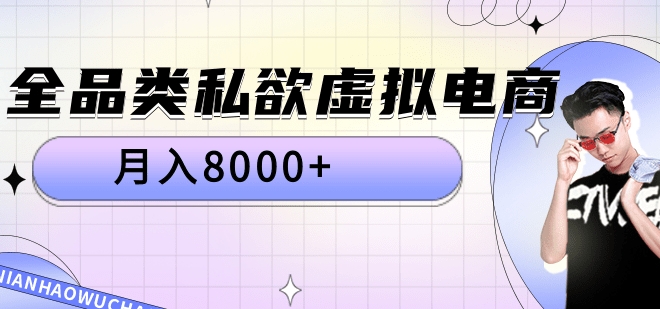 全品类私域虚拟电商，月入8000+-91搞钱