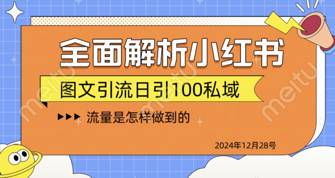 全面解析小红书图书引流日引100私域-91搞钱