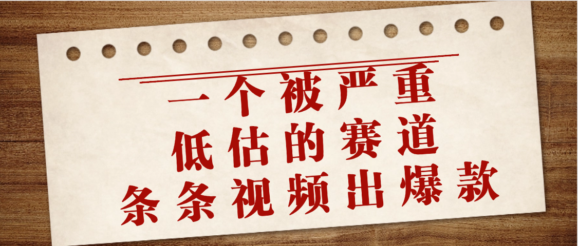 一个被严重低估的赛道，条条视频出爆款，一个月变现3万+-91搞钱