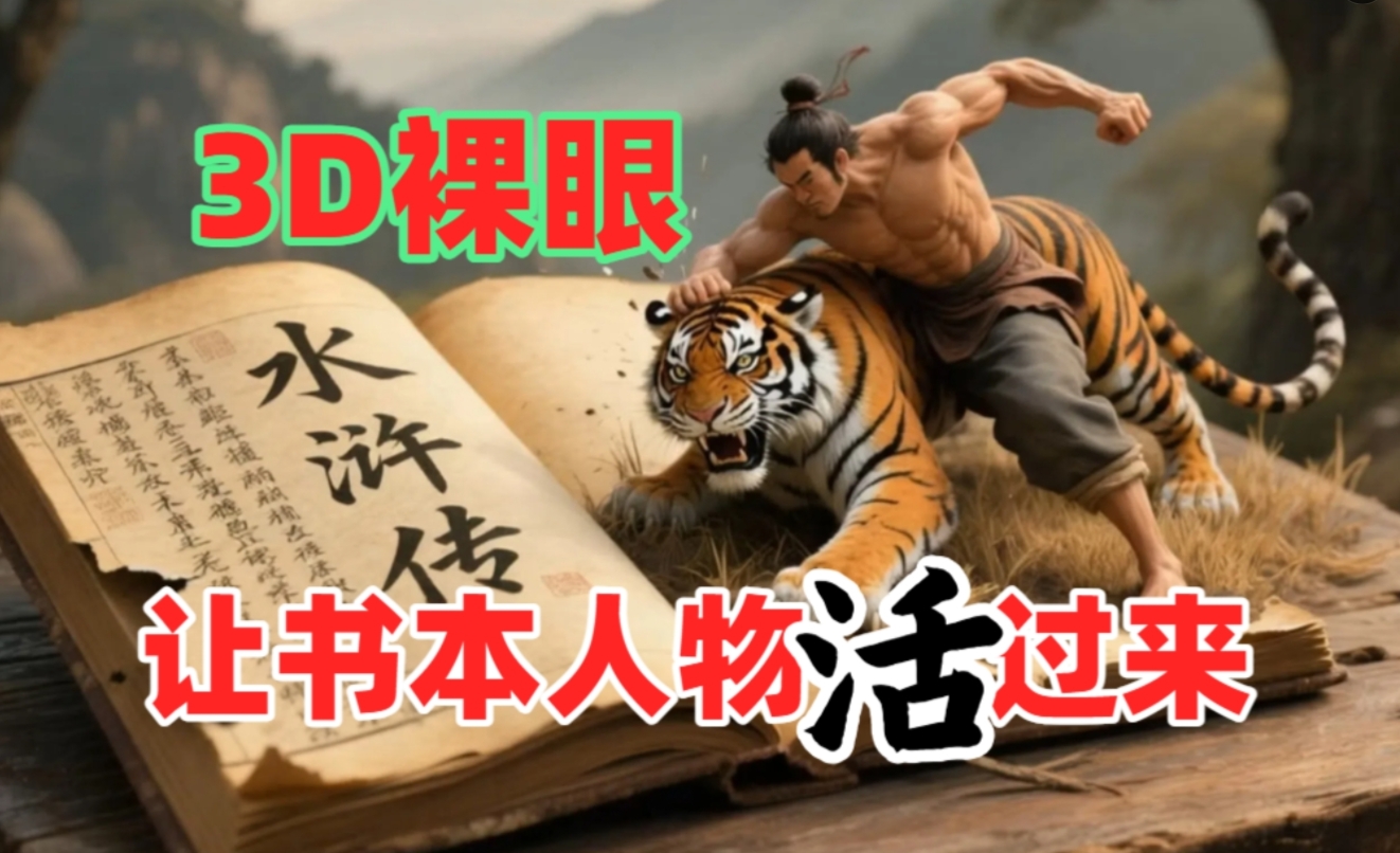 书本人物裸眼3D视频,一条视频收益过千,保姆级教程-91搞钱