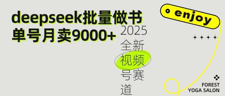 2025最新视频号项目 如何用Deepseek快速批量制作书单号 日入1000＋-91搞钱