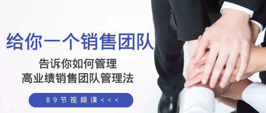 给你一个销售团队,告诉你如何管理,高业绩销售团队管理法(89节课)-91搞钱
