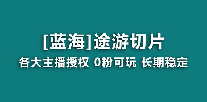 抖音途游切片，龙年第一个蓝海项目，提供授权和素材，长期稳定，月入过万-91搞钱