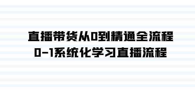 直播带货从0到精通全流程,0-1系统化学习直播流程(35节课)-91搞钱