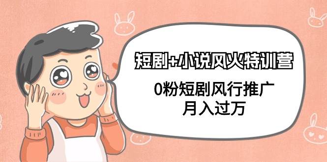短剧+小说风火特训营，0粉短剧风行推广，月入过万（102节课）-91搞钱