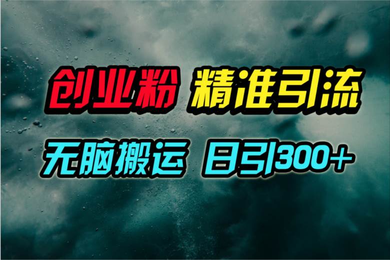 视频号纯搬运日引300+创业粉教程!-91搞钱