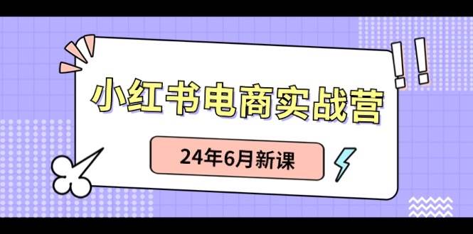 小红书电商实战营:小红书笔记带货和无人直播,24年6月新课-91搞钱