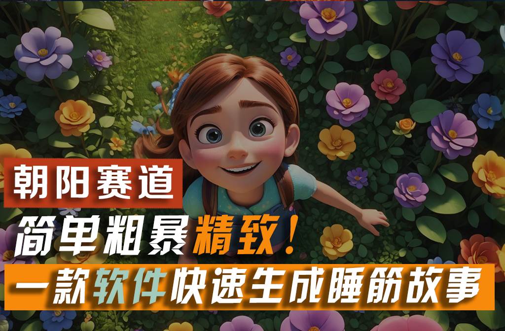 利用一款软件5分钟一条爆款睡前故事,简单粗暴精致!小白月入2w+-91搞钱