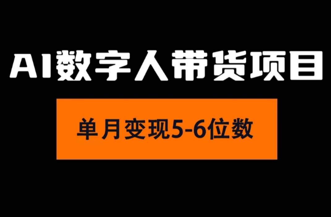2024年Ai数字人带货，小白就可以轻松上手，真正实现月入过万的项目-91搞钱
