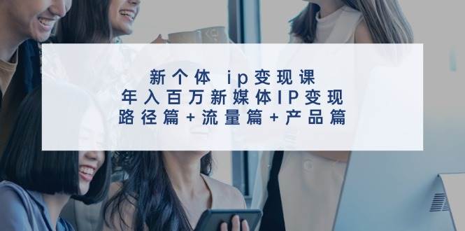 新个体 ip变现课，年入百万新媒体IP变现，路径篇+流量篇+产品篇-91搞钱